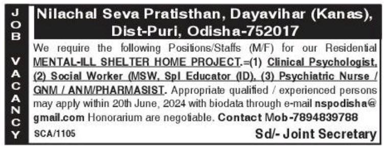 Odisha Gram Panchayat Office Recruitment 2024